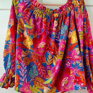 Flying Tomato Multicolor Off-Shoulder Top